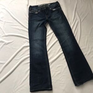 Express Stella Low Rise Boot Cut Jeans